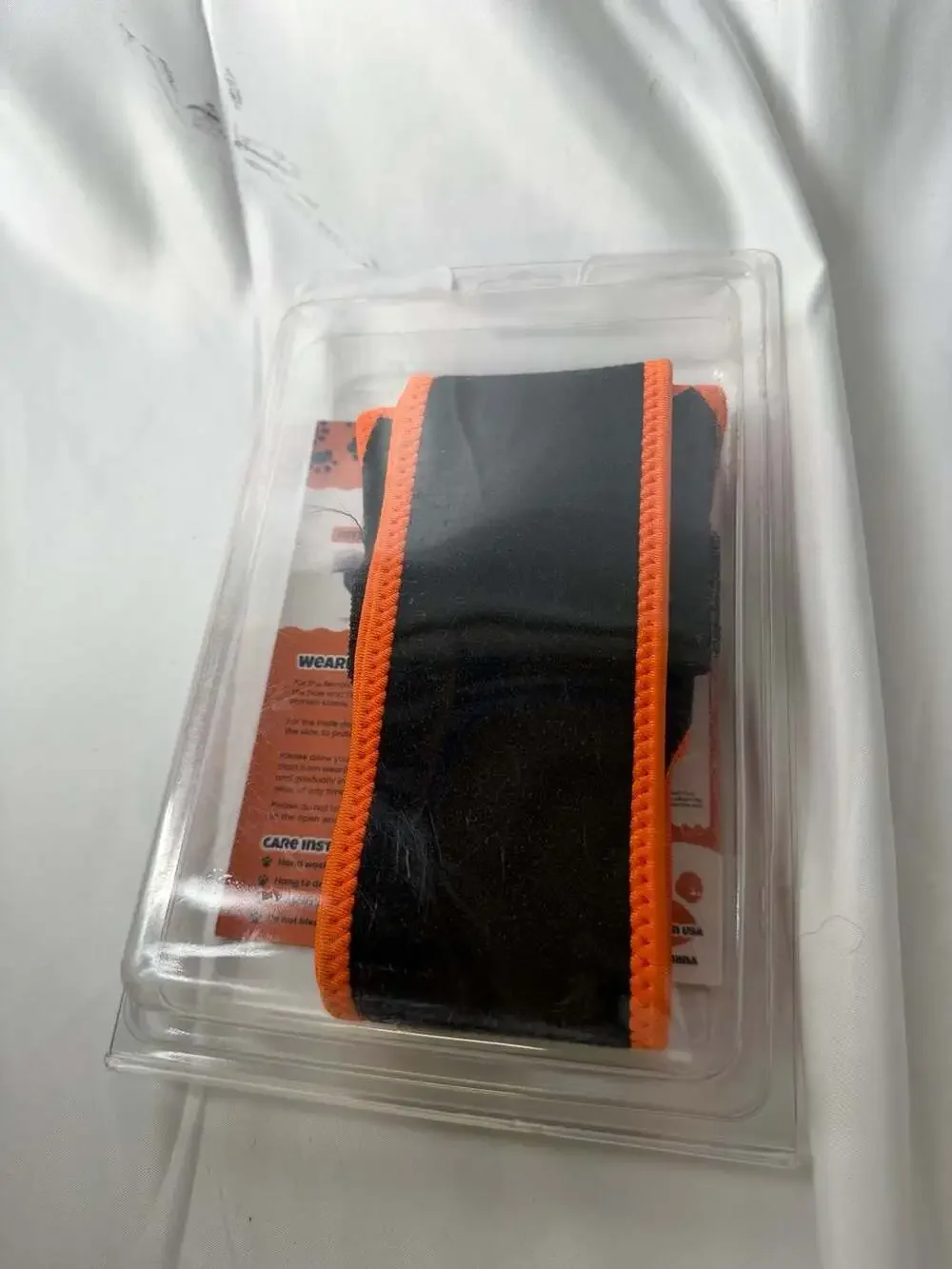 TOFIK Dog Knee Brace with Long Strap Orange Size L